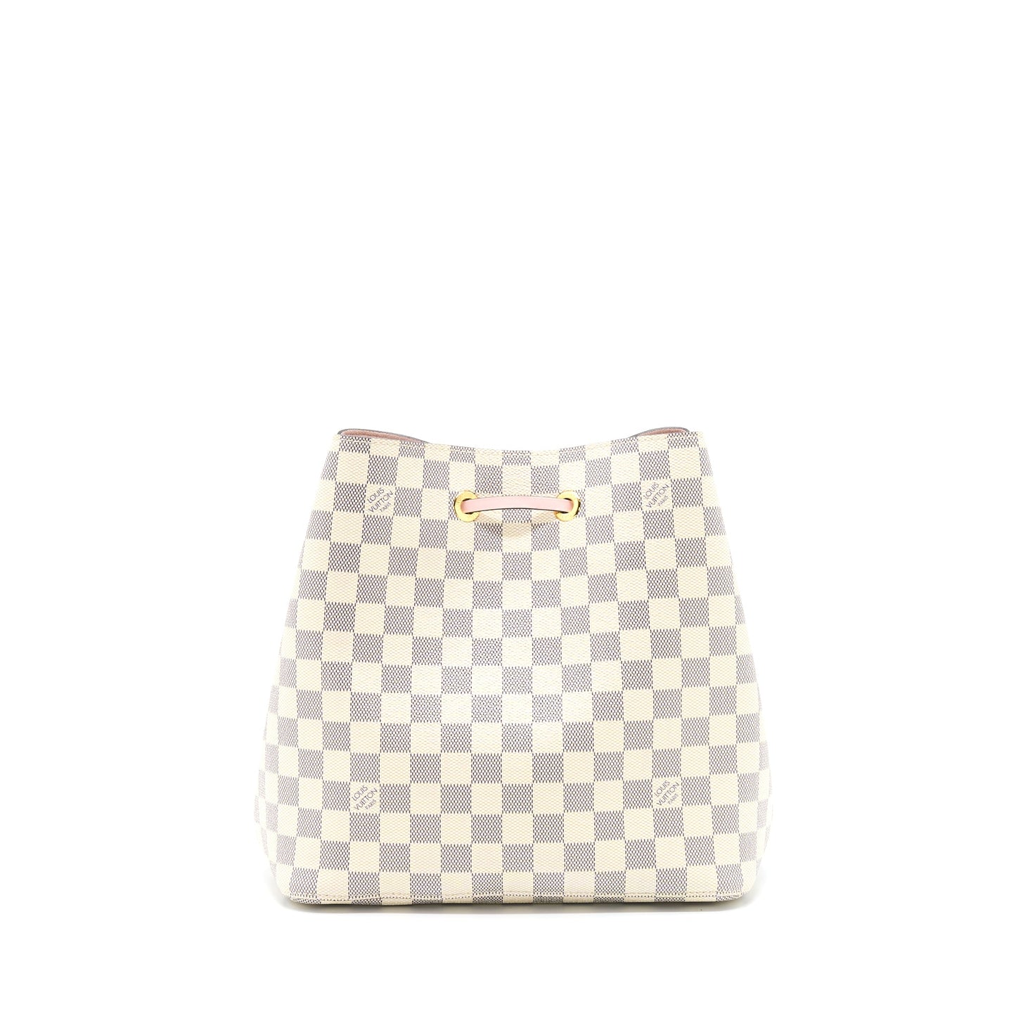 Louis Vuitton Neo Noe Bucket Purse Damier Azur/Pink