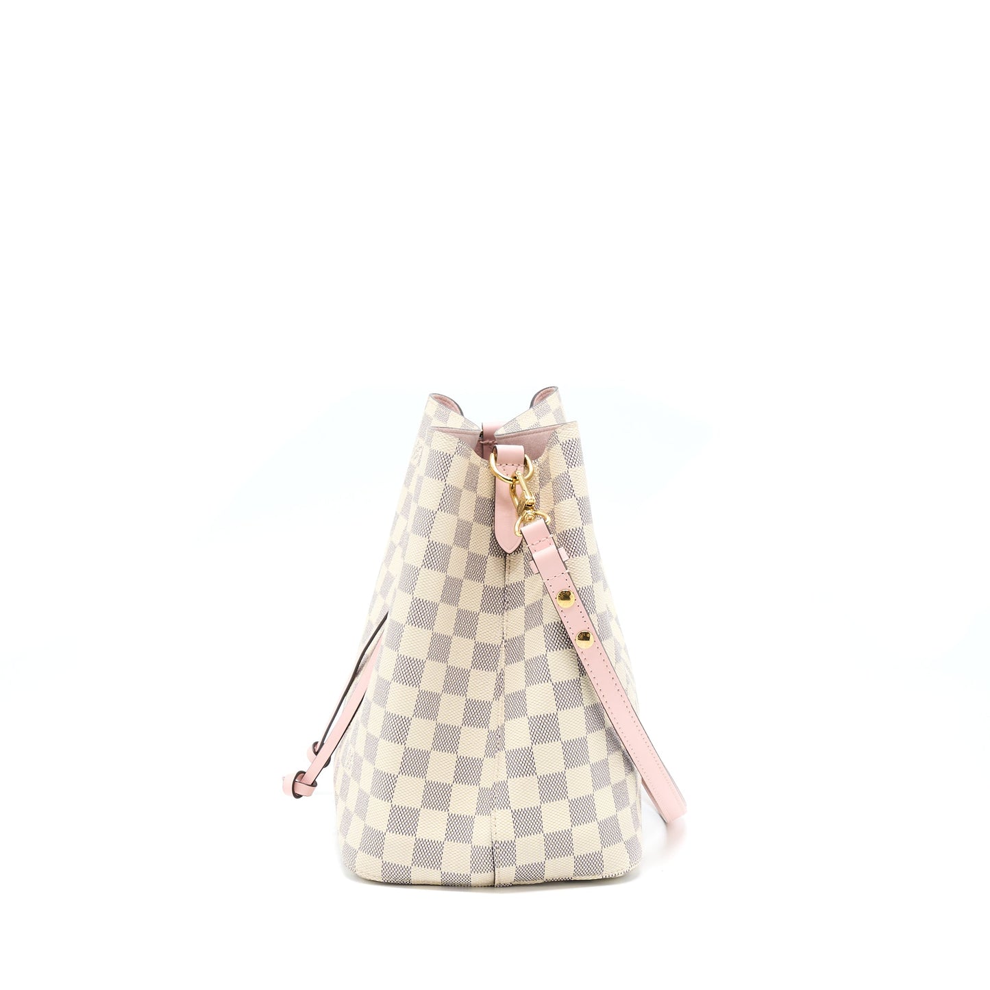 Louis Vuitton Neo Noe Bucket Purse Damier Azur/Pink