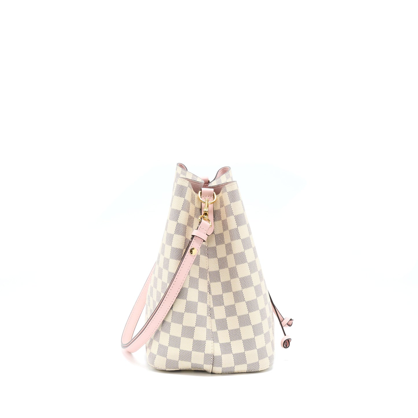 Louis Vuitton Neo Noe Bucket Purse Damier Azur/Pink