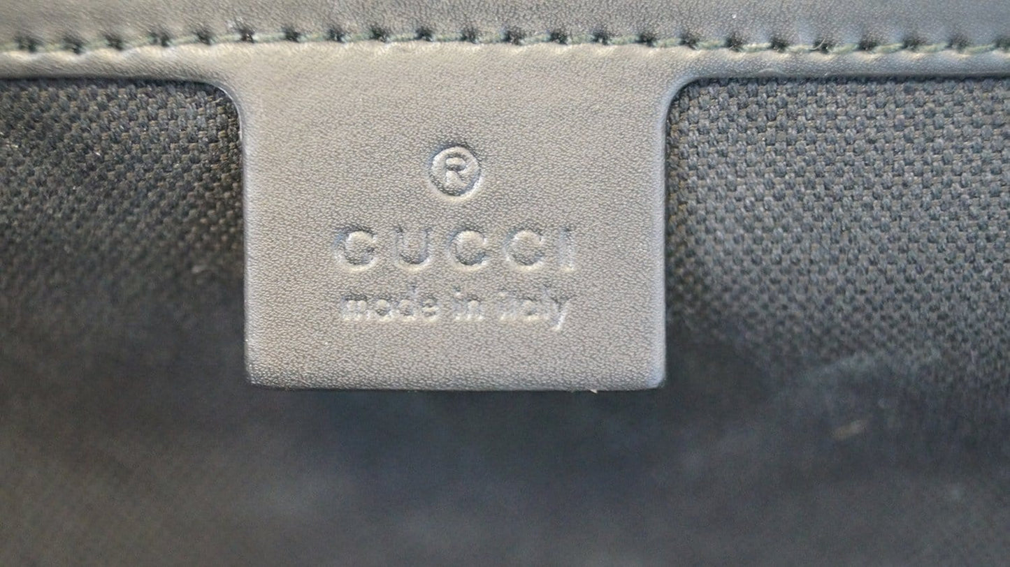 GUCCI Black Soft GG Supreme carry-on Duffle Travel Bag 478323