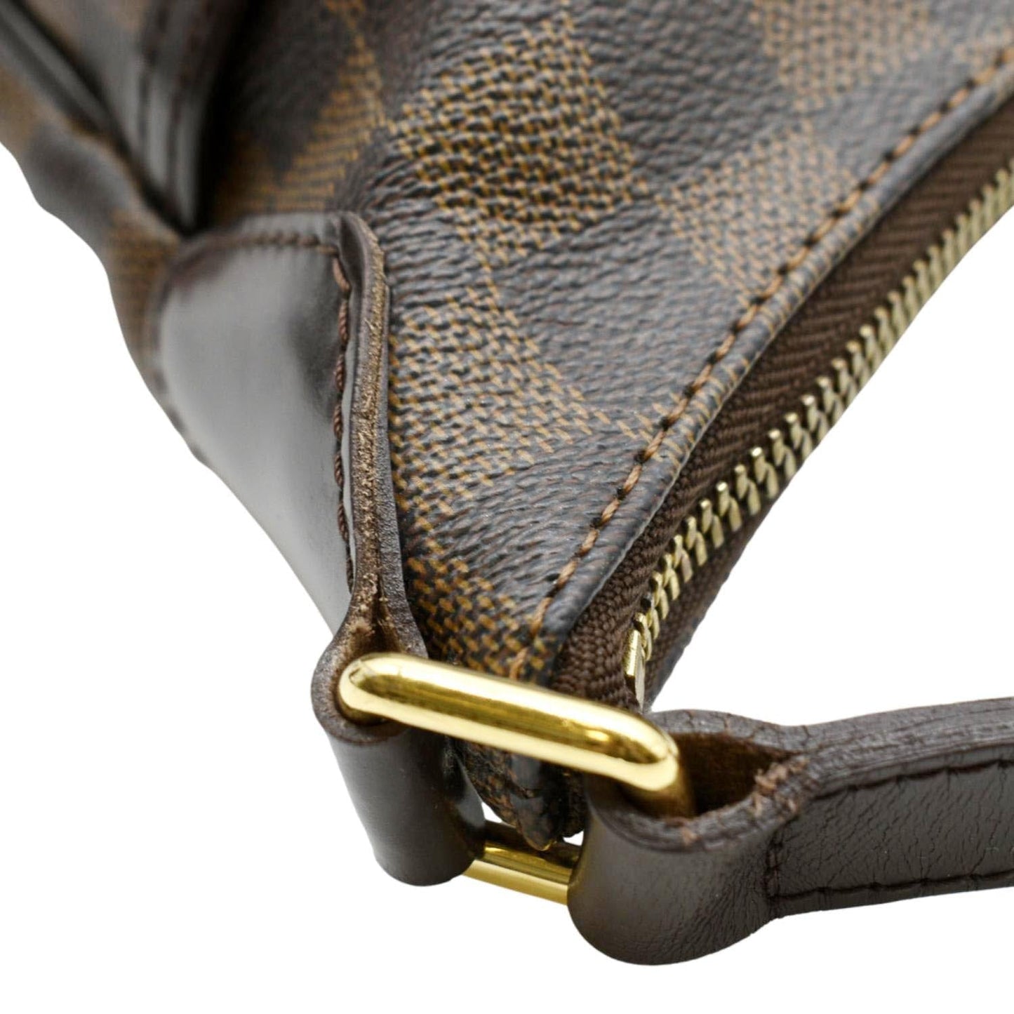 LOUIS VUITTON Bloomsbury PM Damier Ebene Crossbody Bag Brown