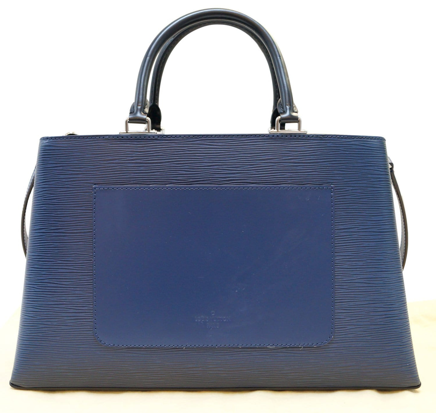 LOUIS VUITTON Blue Epi Leather Kleber MM Shoulder Bag