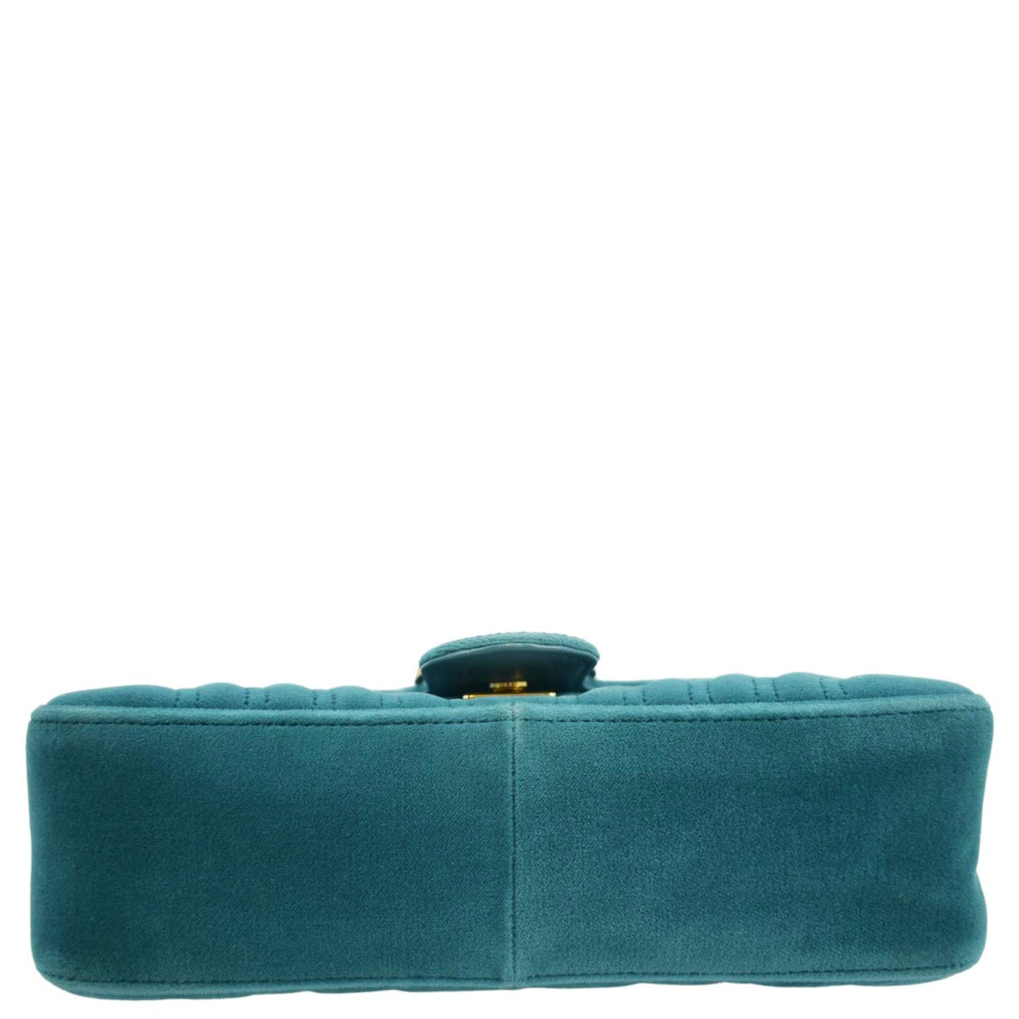 GUCCI GG Marmont Small Velvet Shoulder Bag Turquoise 443497