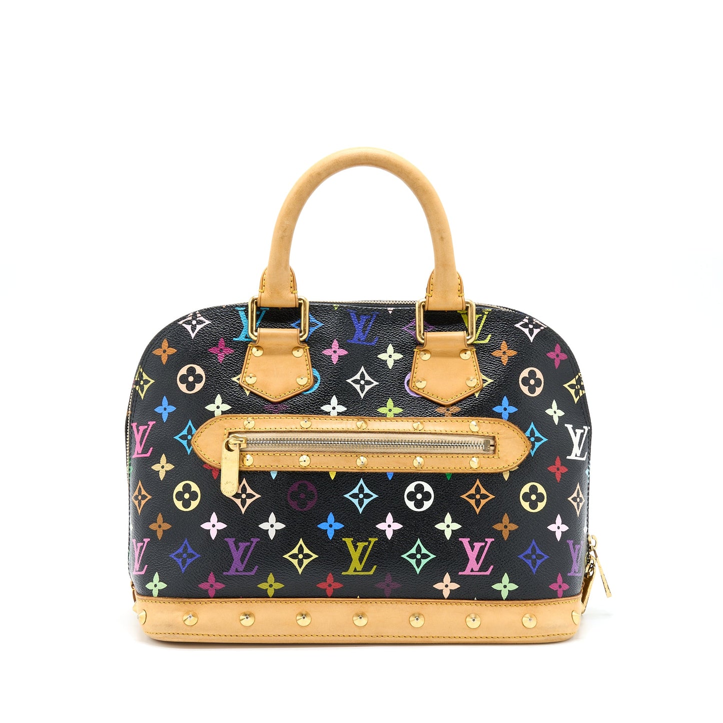 Louis Vuitton Alma Purse Monogram Canvas Multicolour/ Black