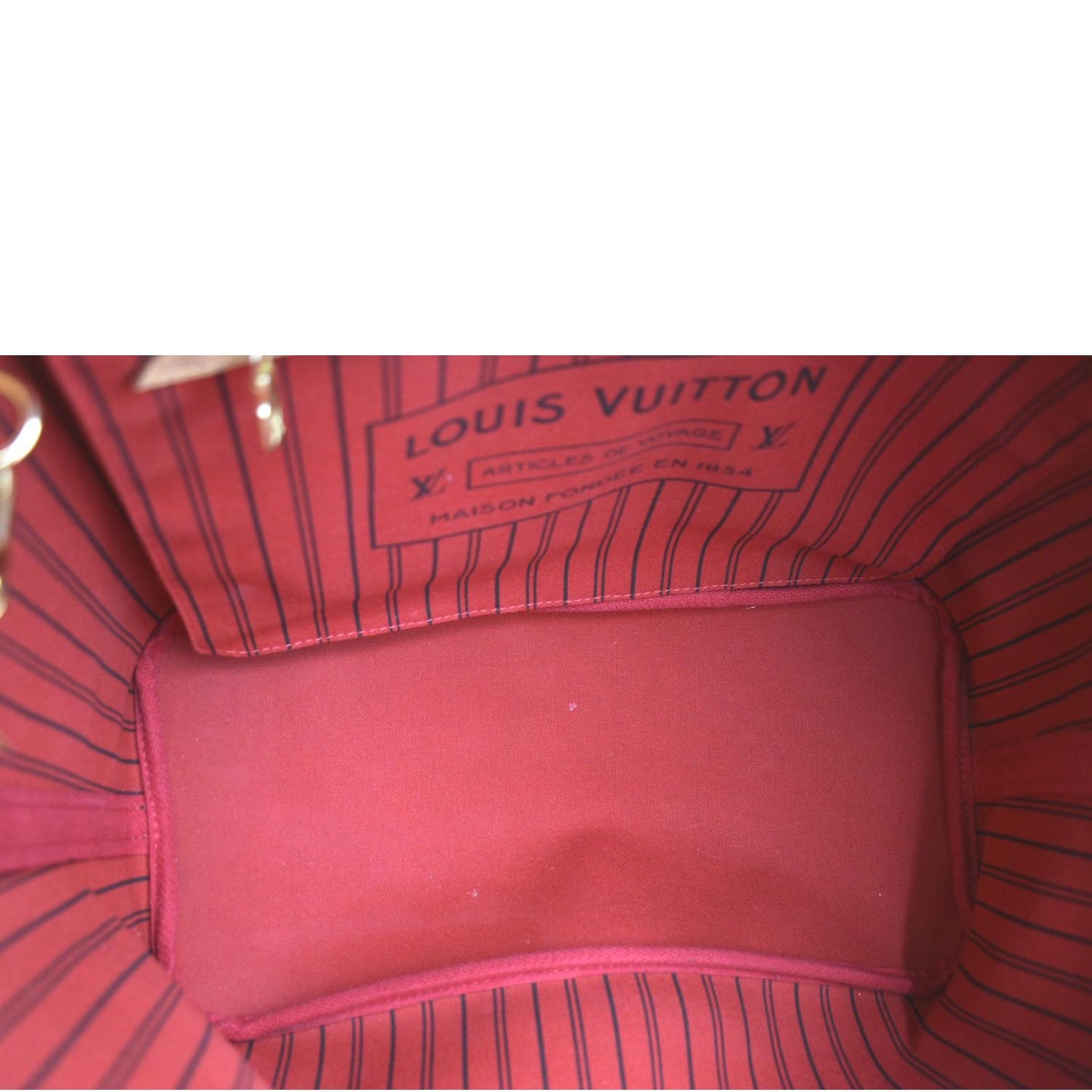 LOUIS VUITTON Neverfull MM Monogram Canvas Tote Bag Brown