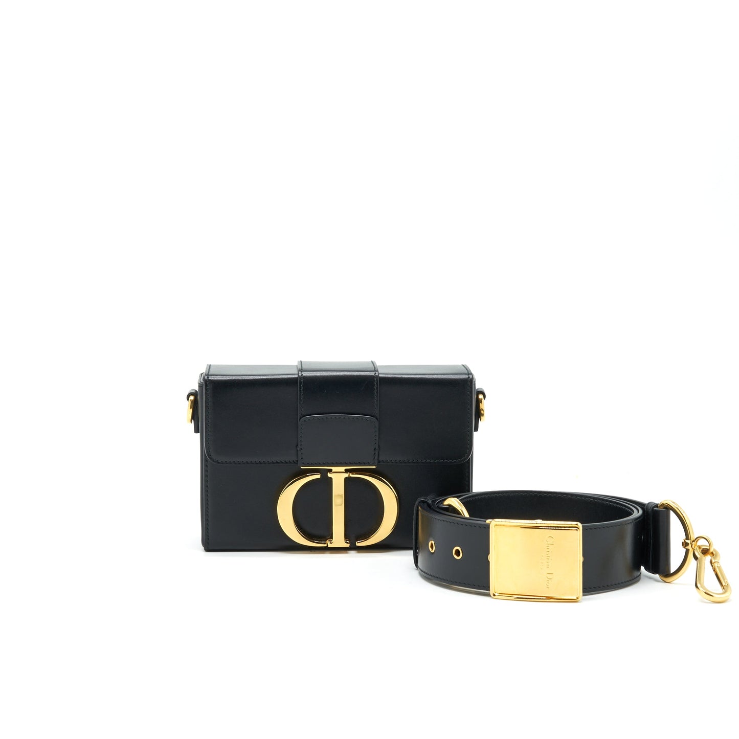 CHRISTIAN 30 MONTAIGNE SMALL Purse LEATHER BLACK