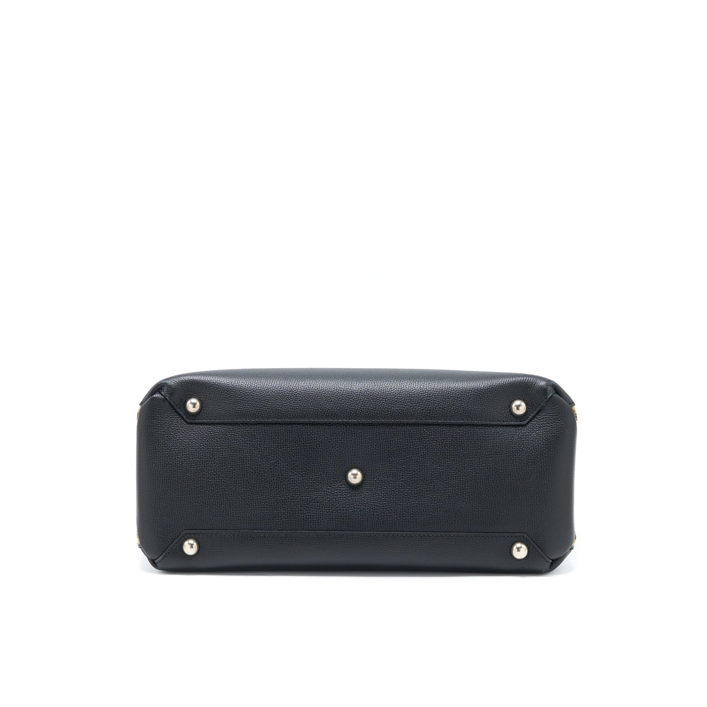 Burberry The Medium Banner Purse Calfskin Black/Multicolour