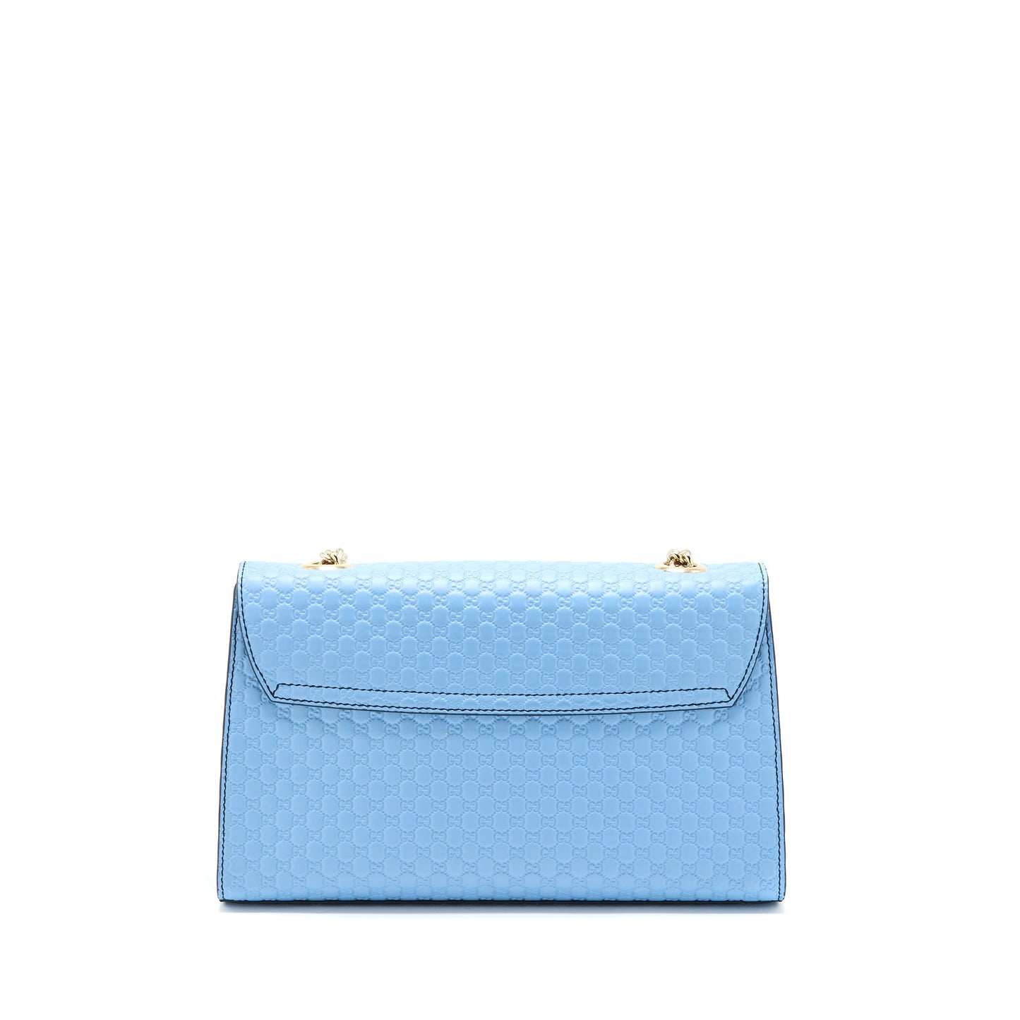 Gucci Emily Chain Mini Purse Calfskin Light Blue