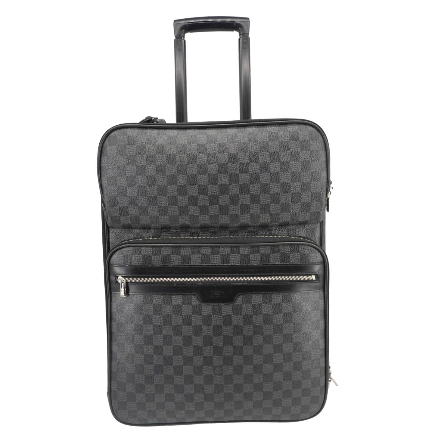 LOUIS VUITTON Pegase 55 Damier Graphite Business Suitcase Travel Bag Black