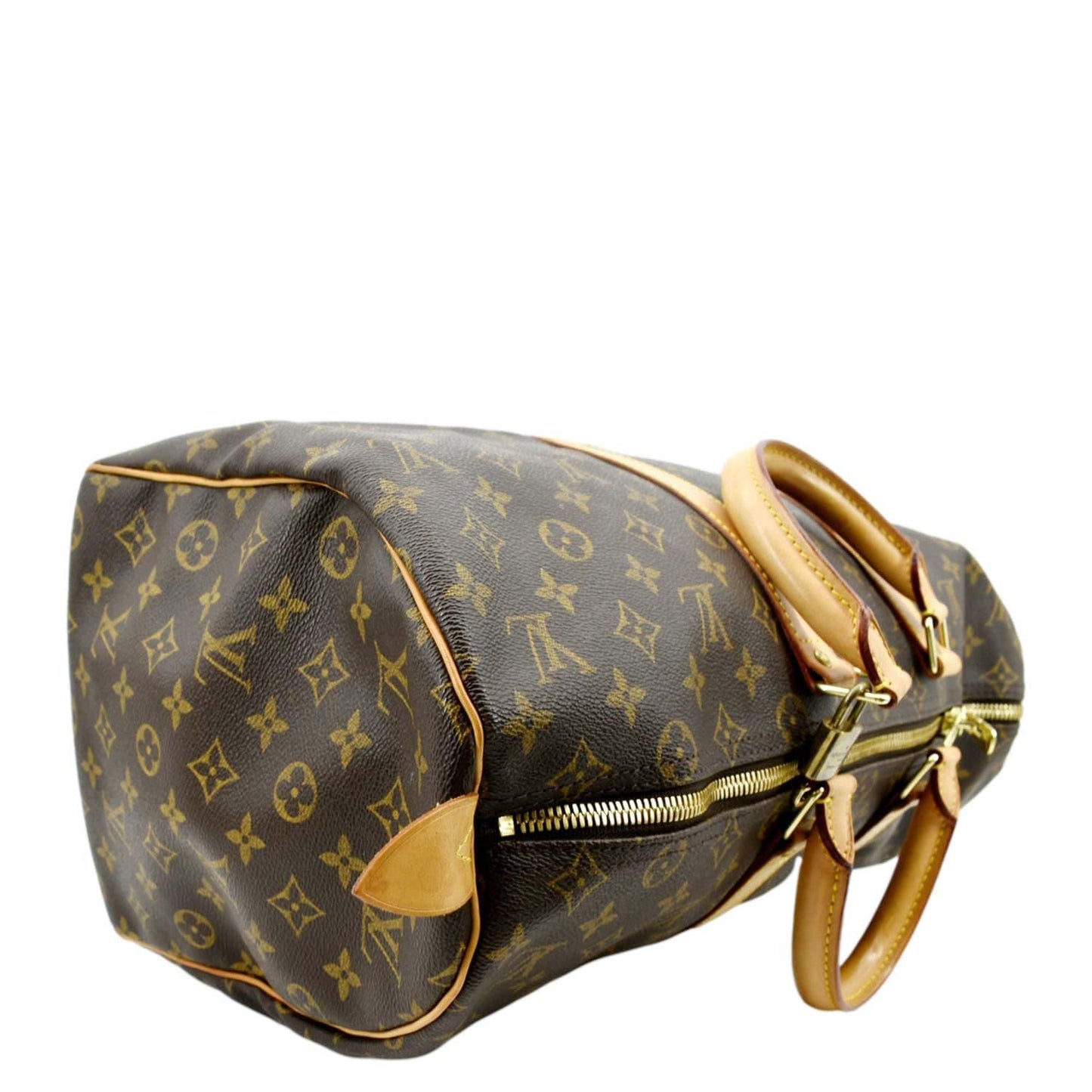 LOUIS VUITTON Keepall 45 Monogram Canvas Travel Bag Brown