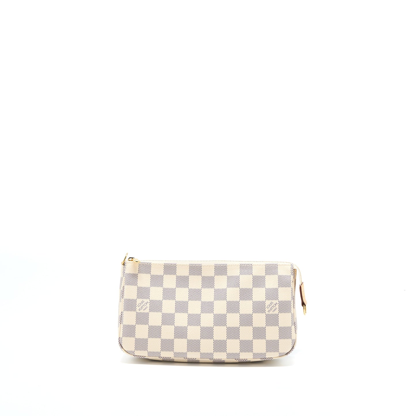 Louis Vuitton Pochette Accessories Damier Azur Canvas (New Version)