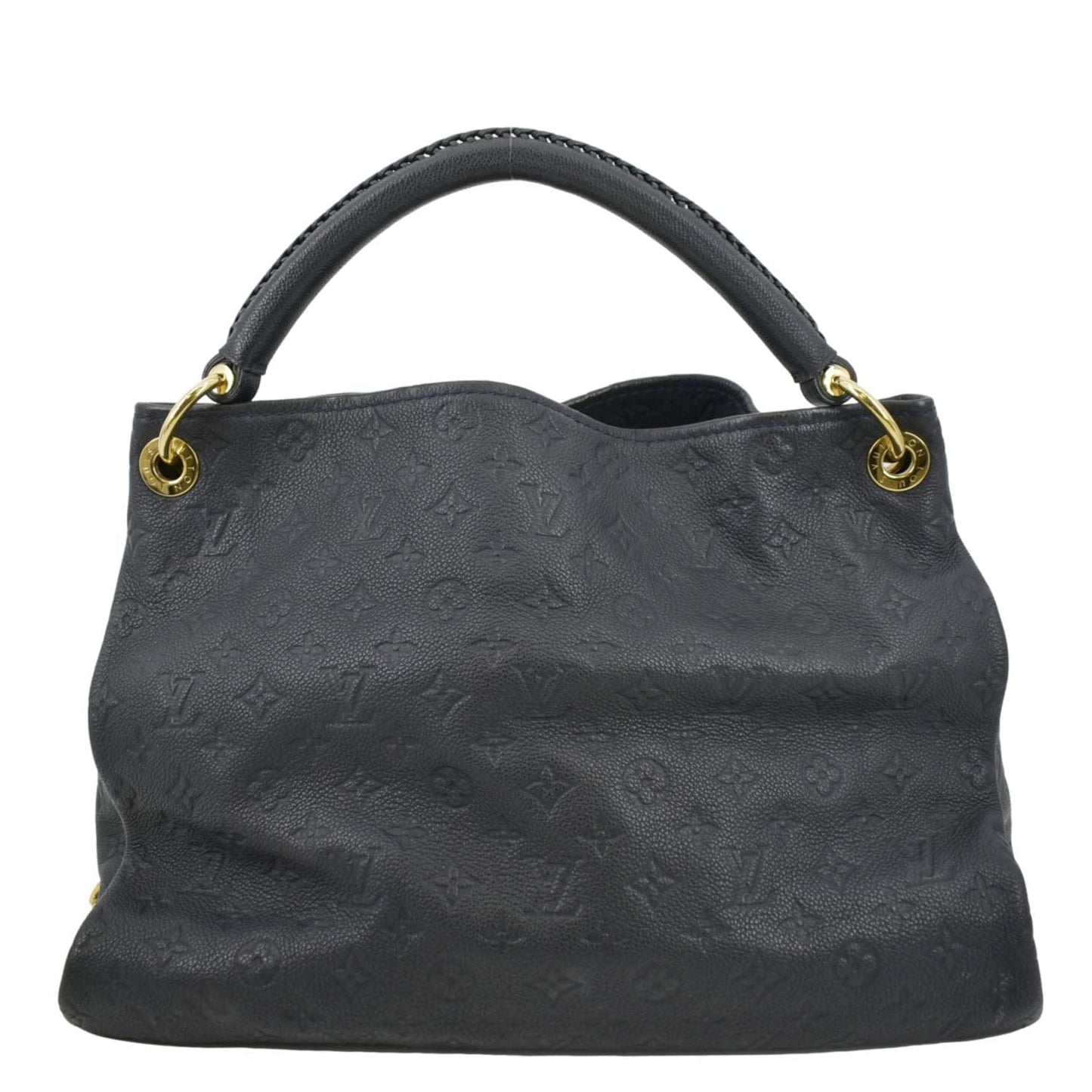 LOUIS VUITTON Artsy MM Empreinte Leather Hobo Bag Black