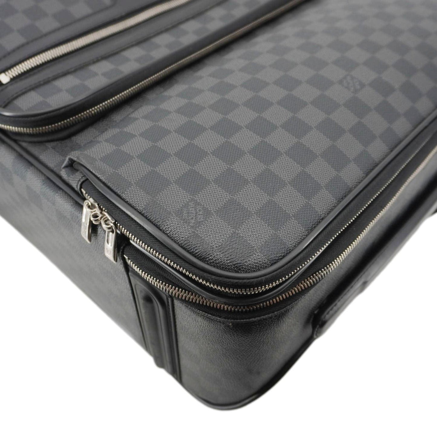 LOUIS VUITTON Pegase 55 Damier Graphite Business Suitcase Travel Bag Black