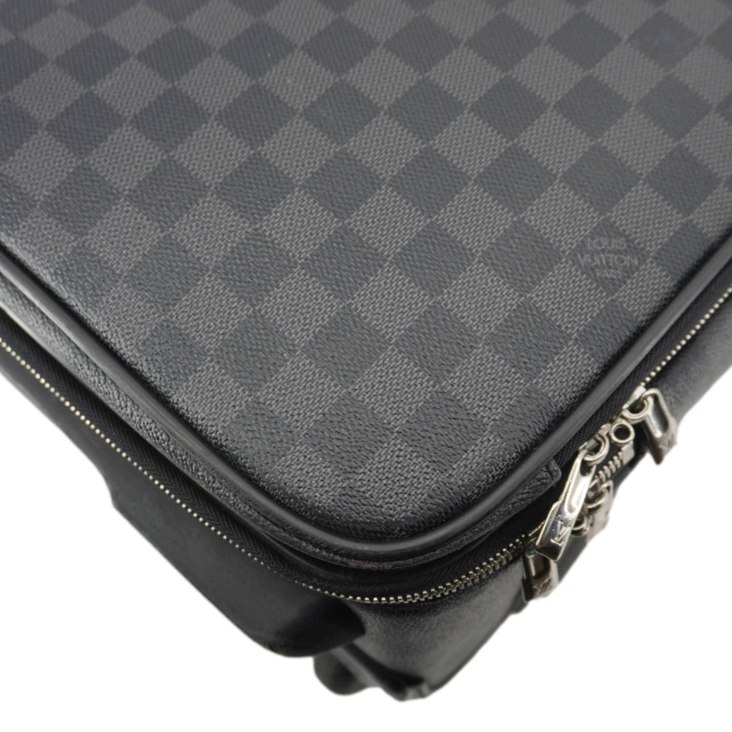 LOUIS VUITTON Pegase 55 Damier Graphite Business Suitcase Travel Bag Black