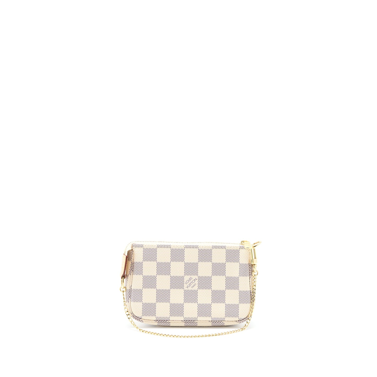 Louis Vuitton Mini Pochette Accessories Damier Azur Canvas