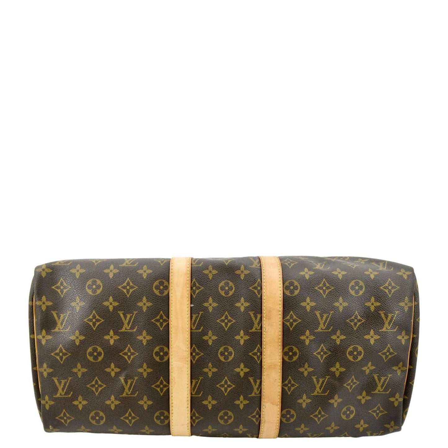 LOUIS VUITTON Keepall 45 Monogram Canvas Travel Bag Brown