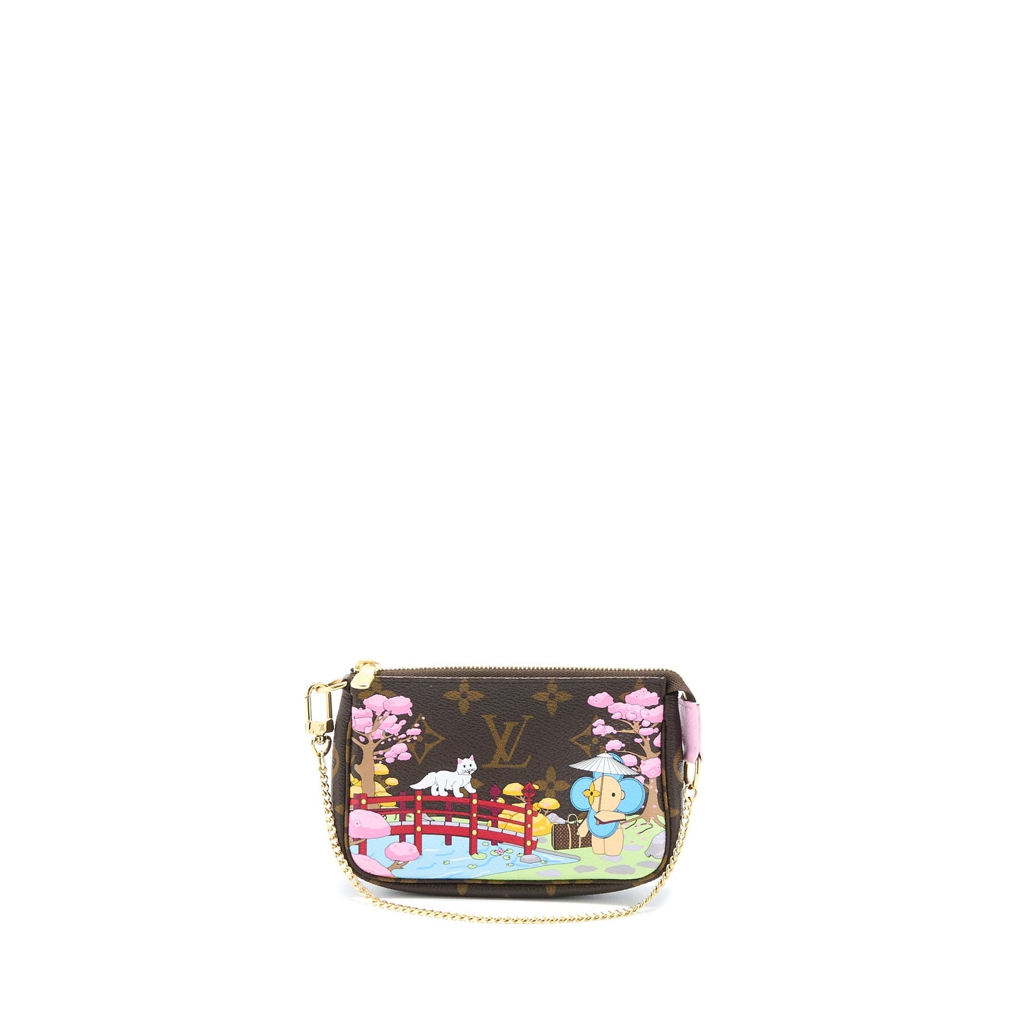 Louis Vuitton Mini Pochette Accessories Limited Vivienne Holidays Japan Monogram Canvas