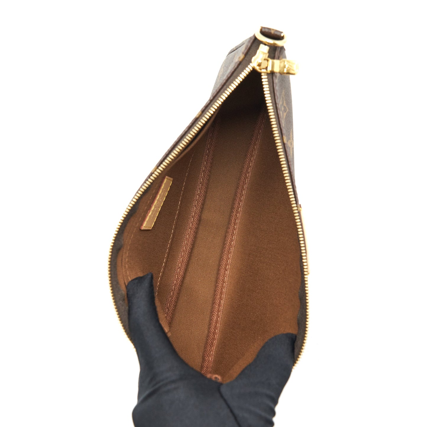 Louis Vuitton Multi Pochette Accessories Monogram Canvas With Rose Clair Strap