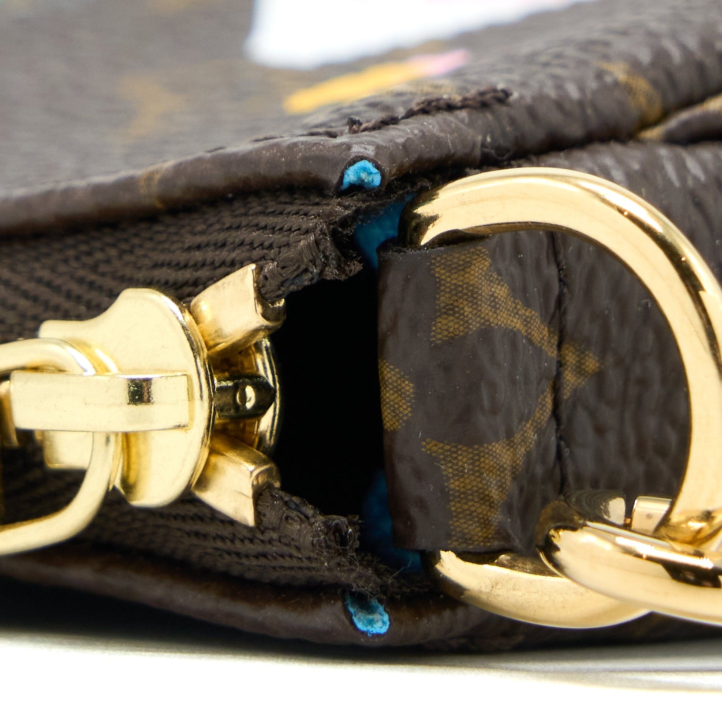 Louis Vuitton Mini Pochette Accessories Monogram Canvas/Blue