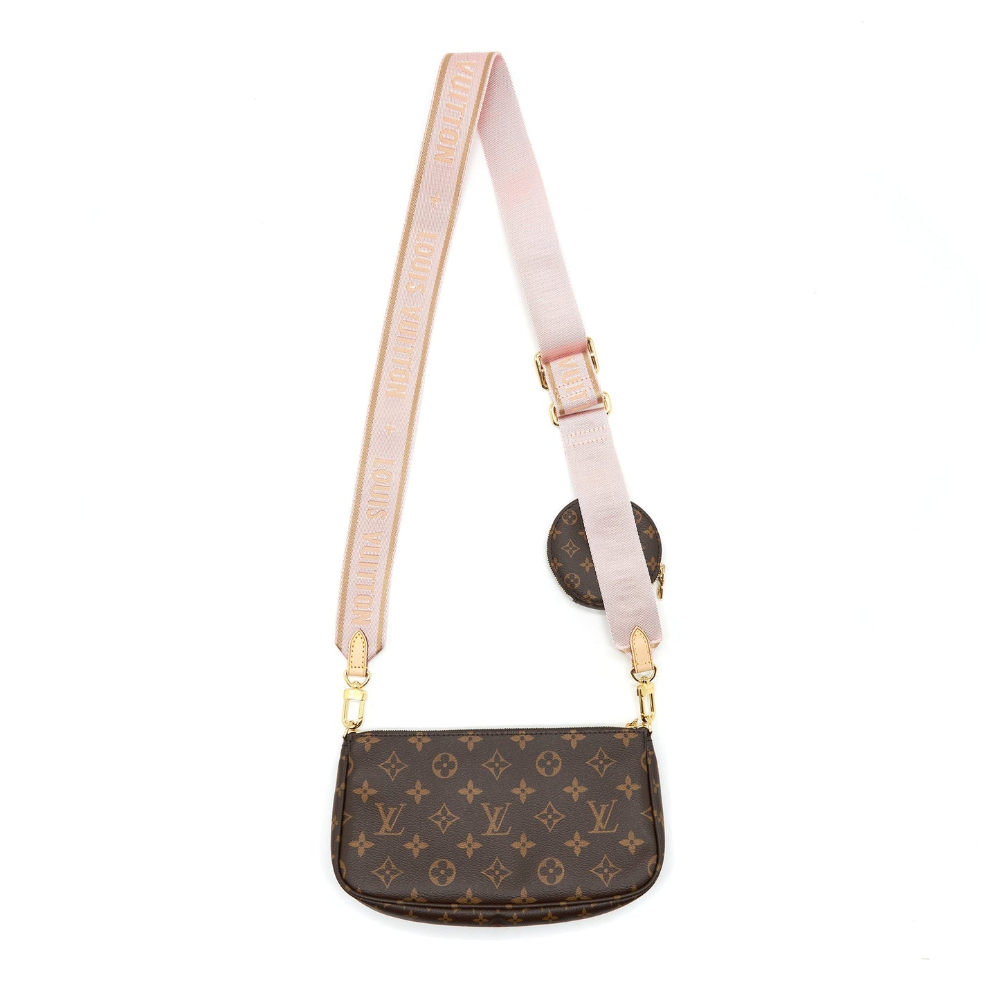 Louis Vuitton Multi Pochette Accessories Monogram Canvas Rose Clair