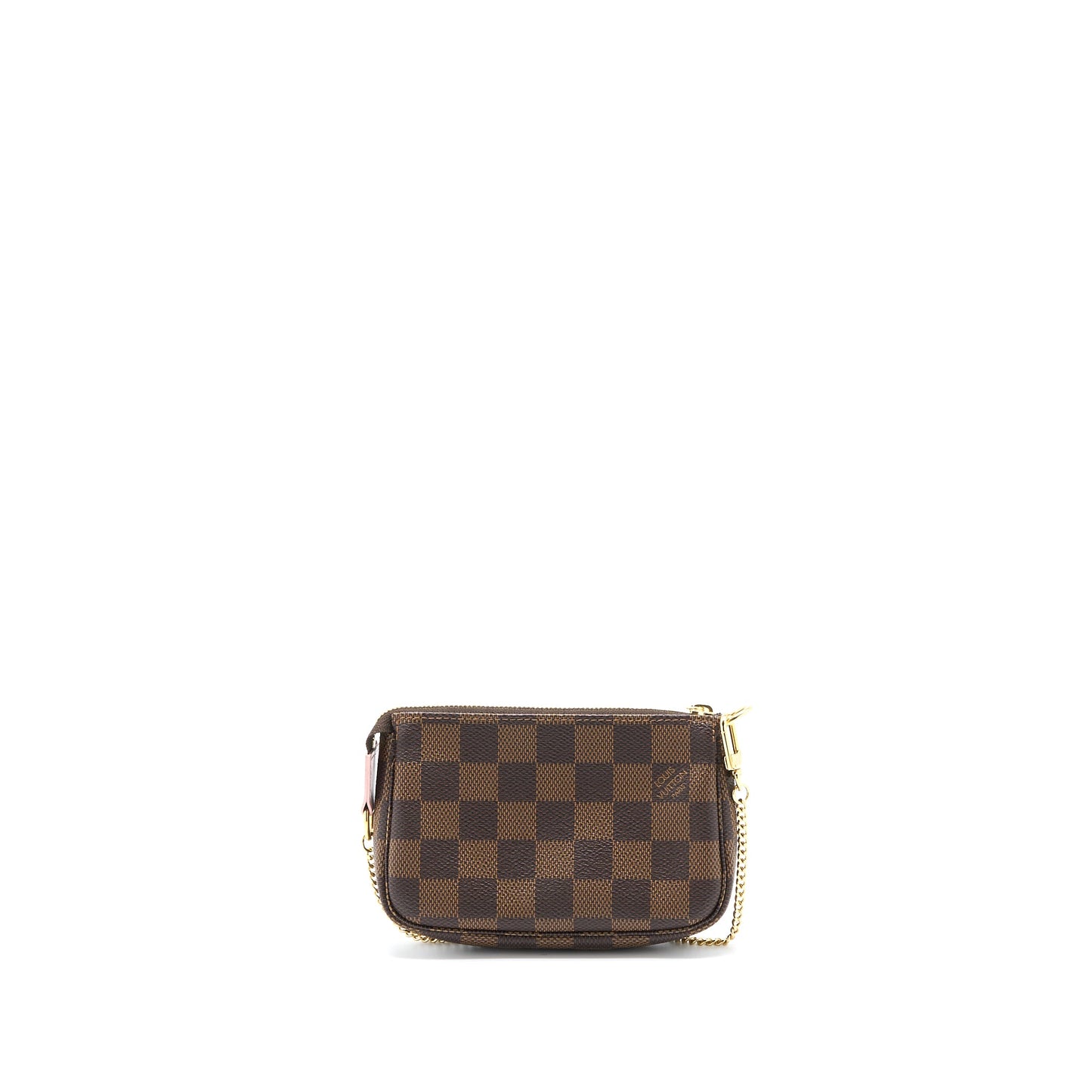 Louis Vuitton Mini Pochette Accessories Limited Vivienne Holidays Damier Ebene Canvas