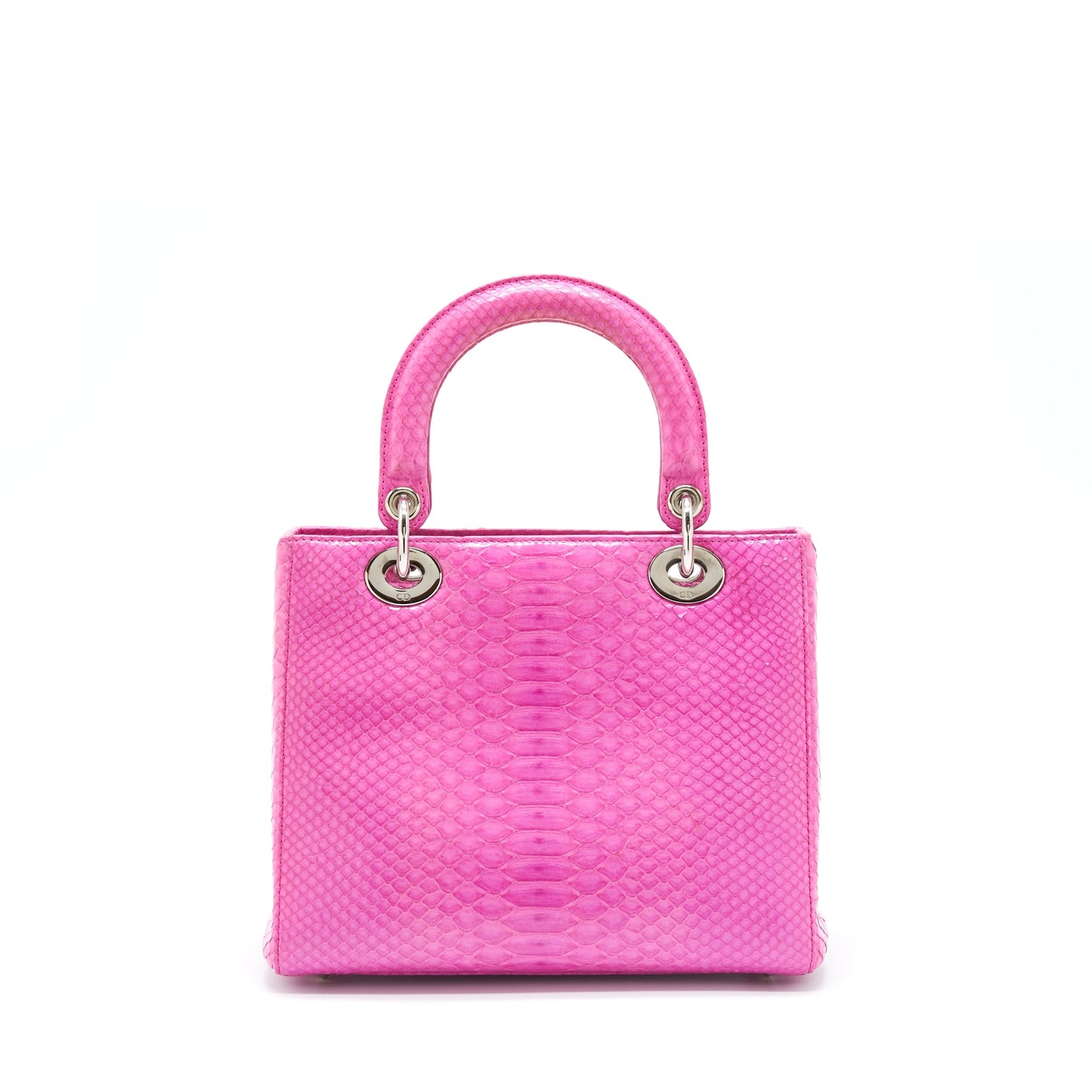 Dior Medium Lady Dior Python Pink