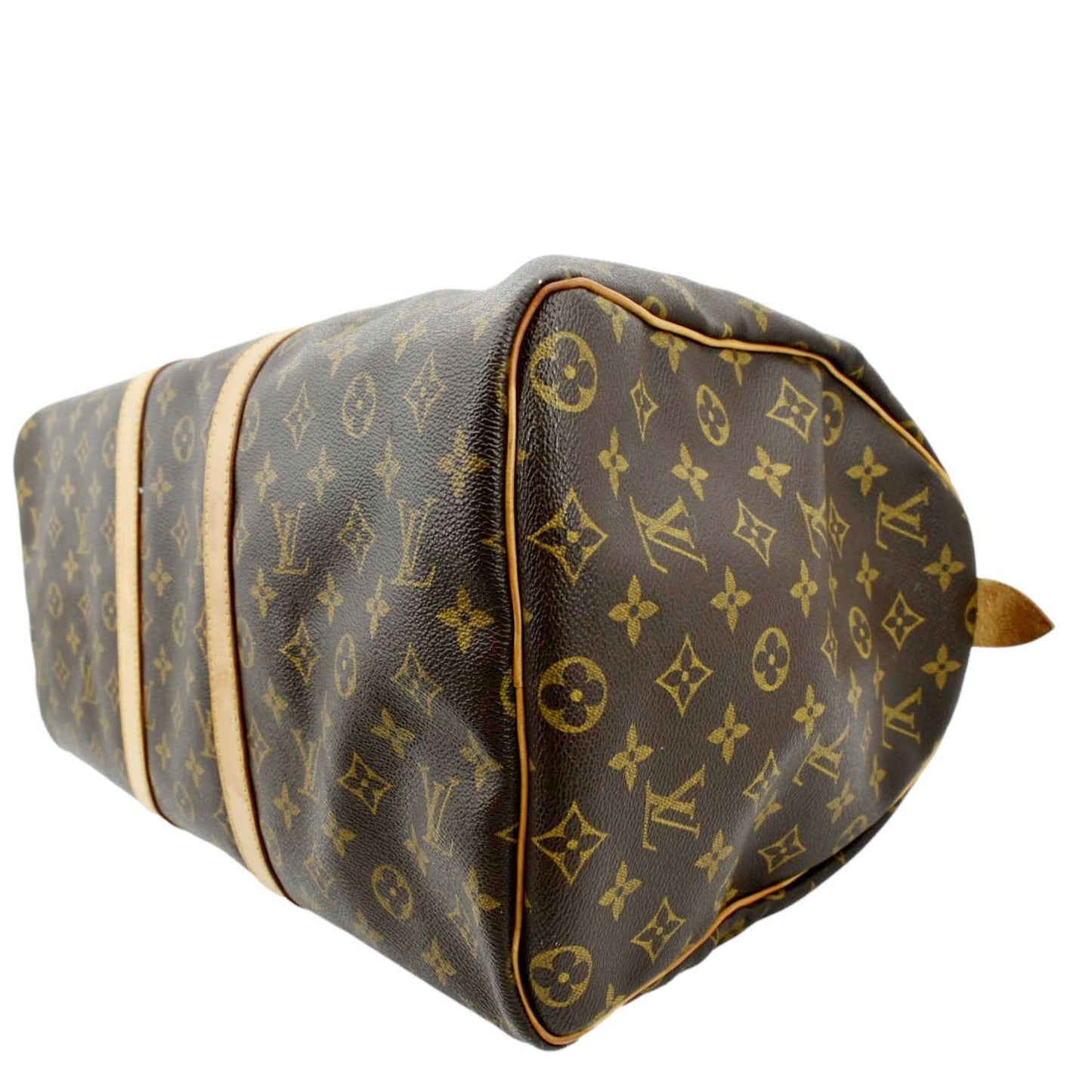 LOUIS VUITTON Keepall 45 Monogram Canvas Travel Bag Brown