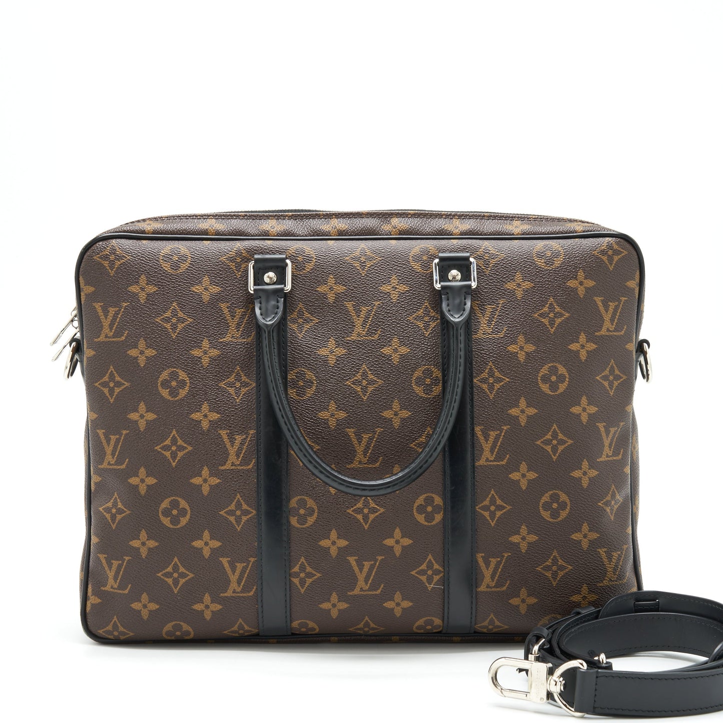 Louis Vuitton Porte Documents Voyage Purse Monogram Canvas