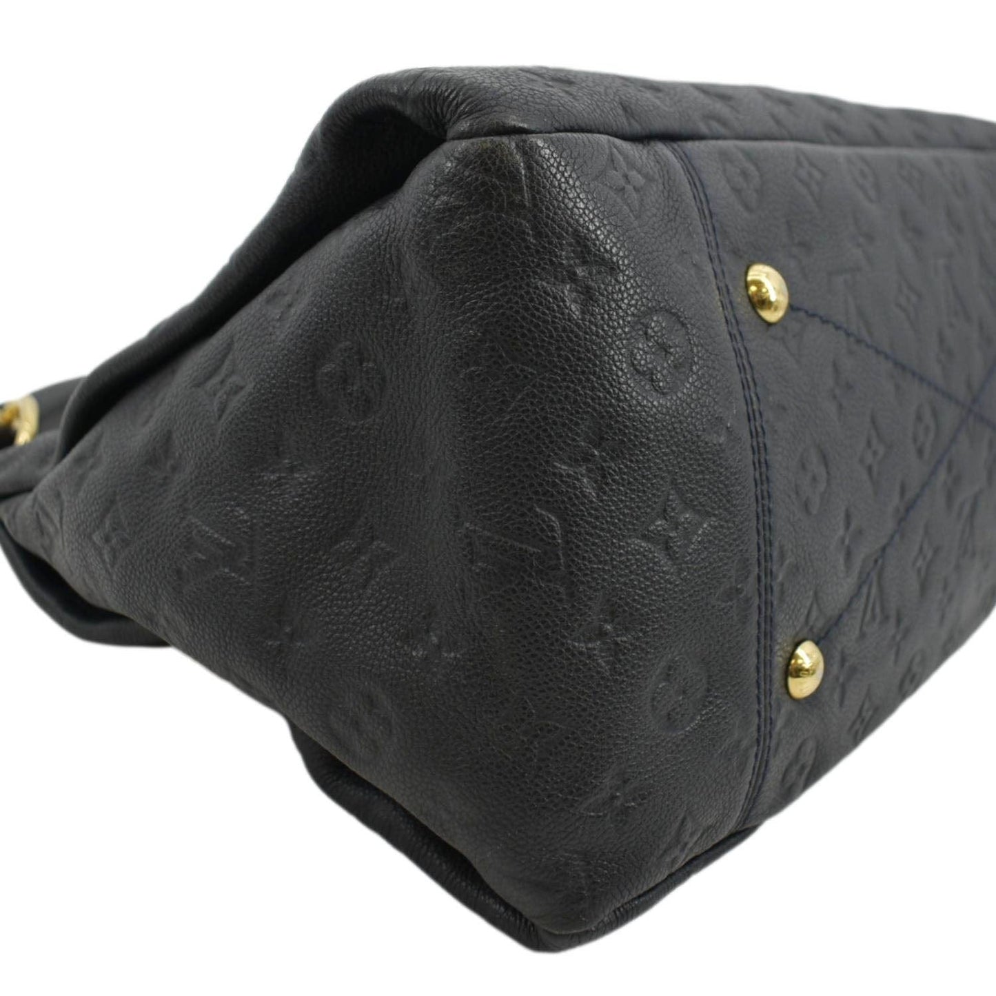 LOUIS VUITTON Artsy MM Empreinte Leather Hobo Bag Black