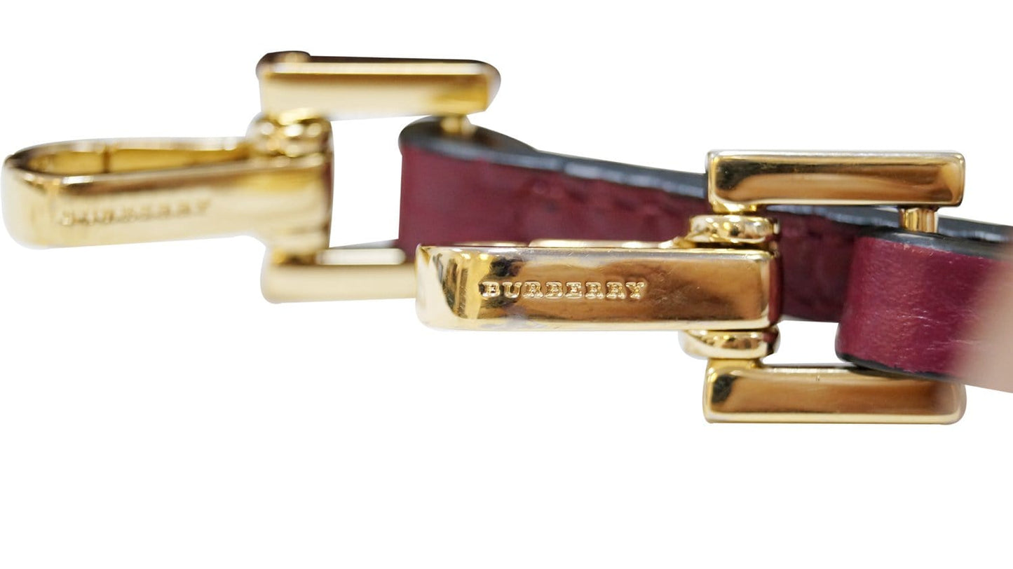 BURBERRY Embossed Leather Chichester Crossbody Bag