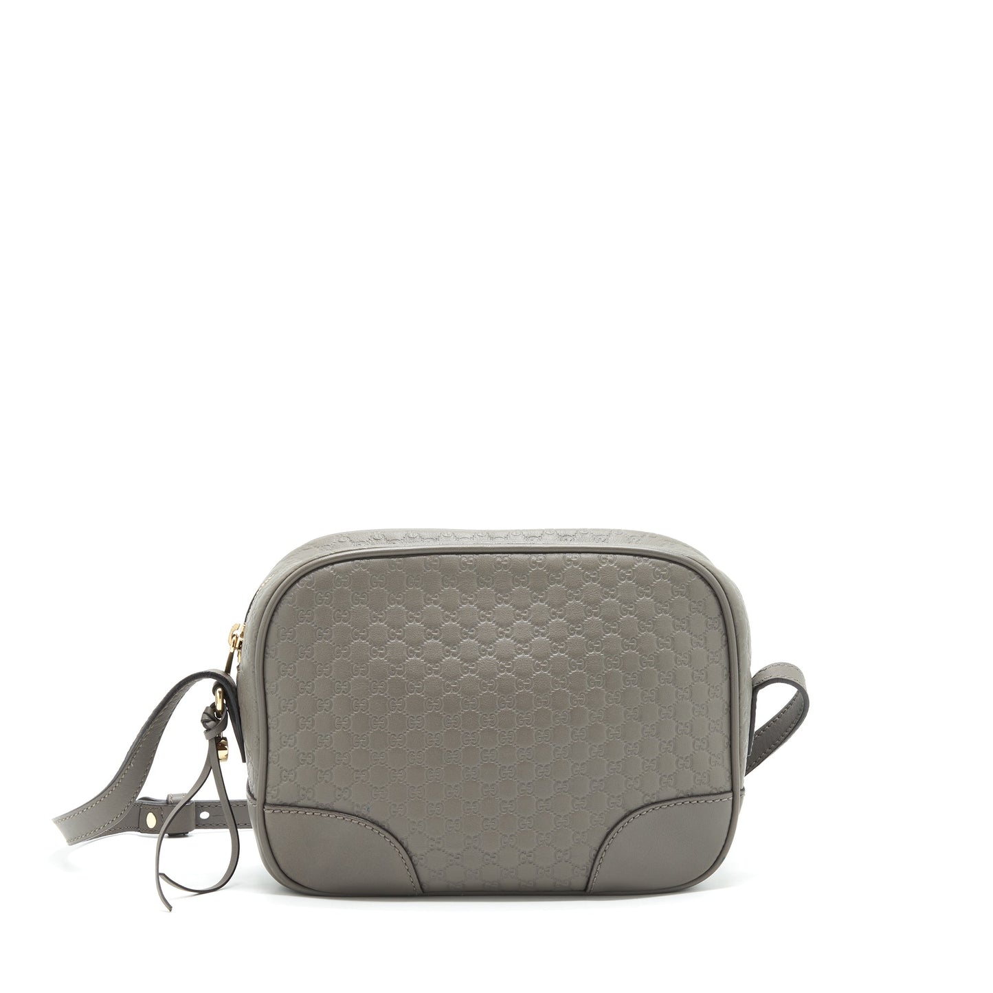 Gucci Guccissima Crossbody Purse Grey