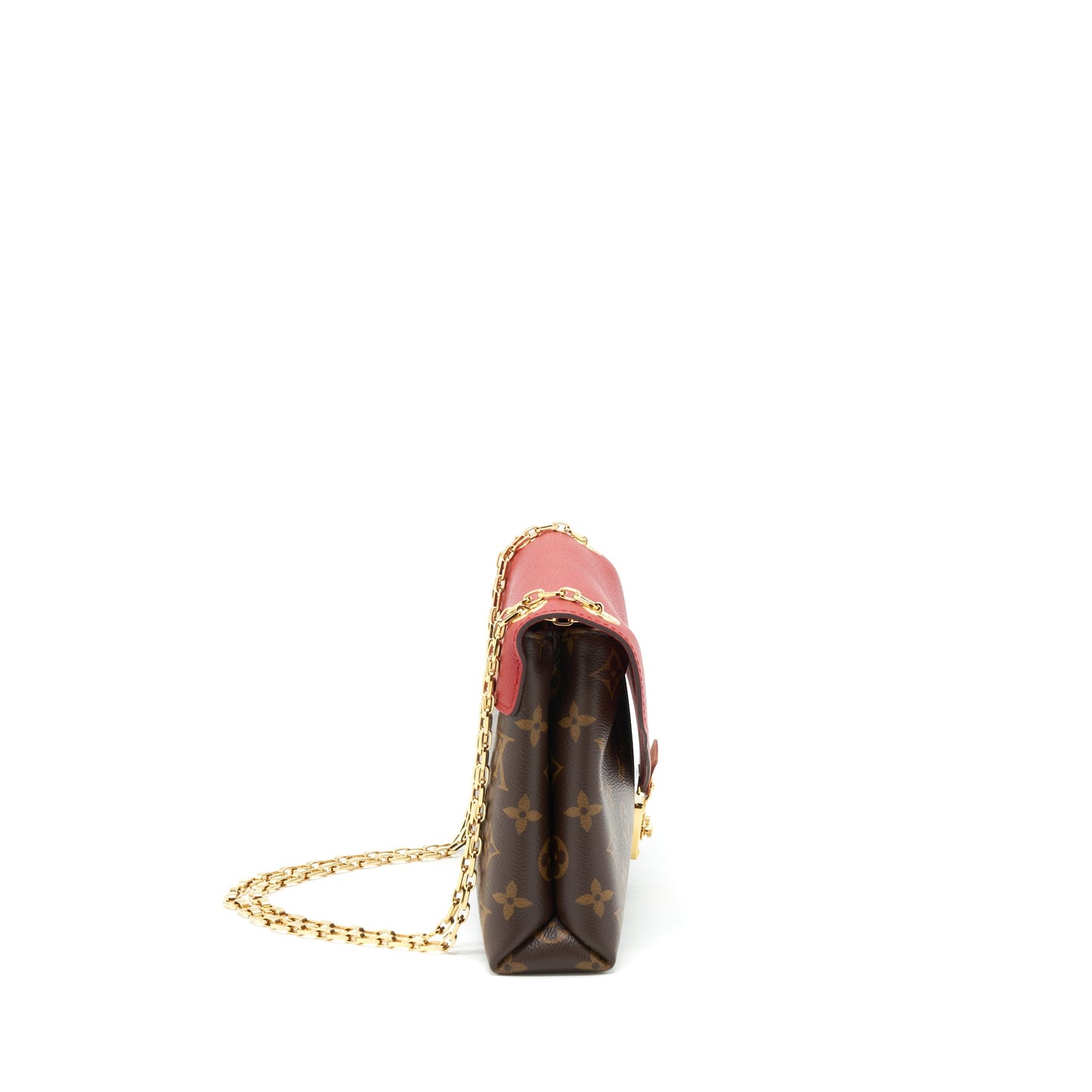 Louis Vuitton Pallas Chain Purse Cerise Monogram Canvas/Leather