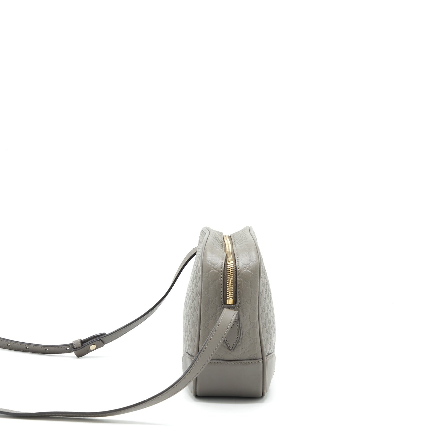 Gucci Guccissima Crossbody Purse Grey