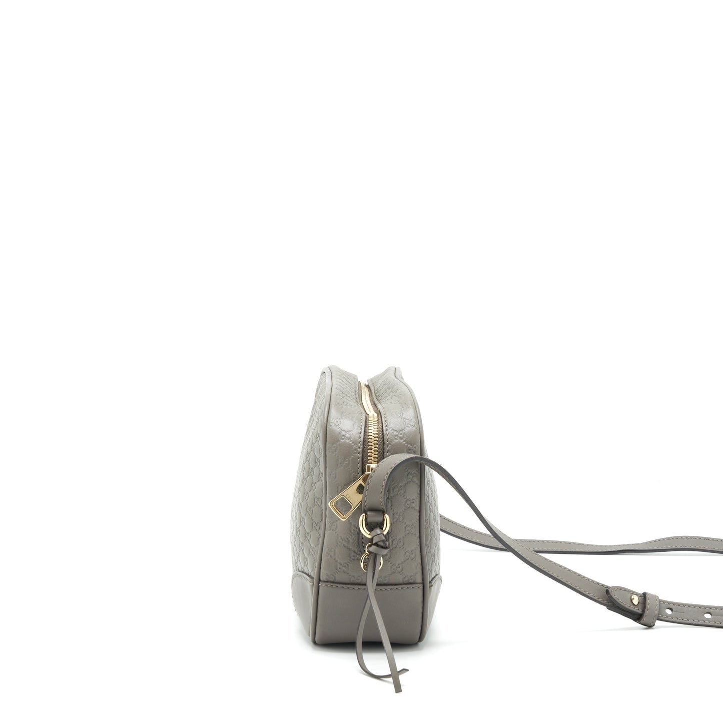 Gucci Guccissima Crossbody Purse Grey
