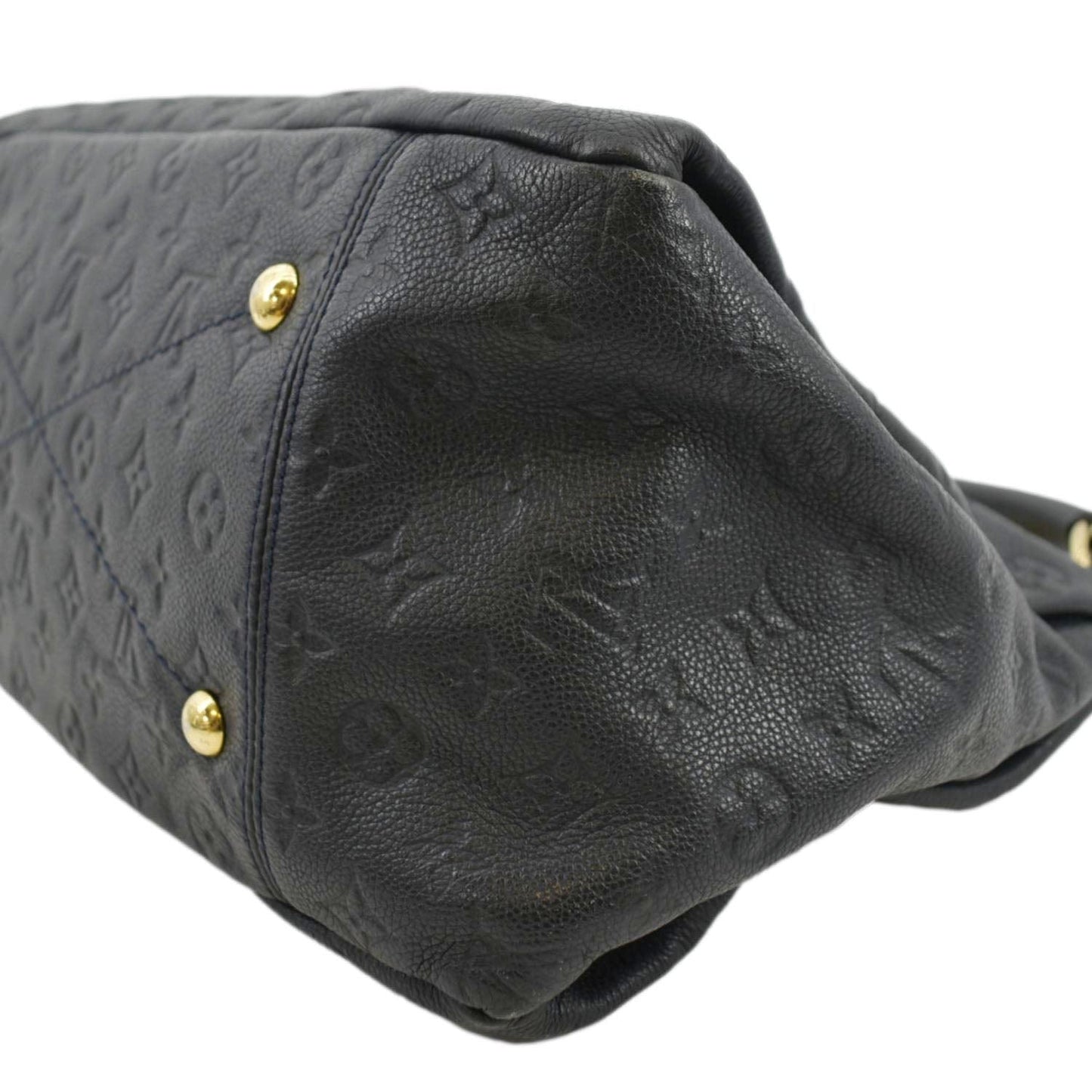 LOUIS VUITTON Artsy MM Empreinte Leather Hobo Bag Black