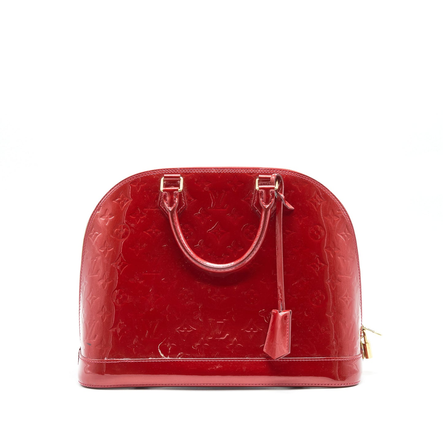 Louis Vuitton Alma Patent leather Red