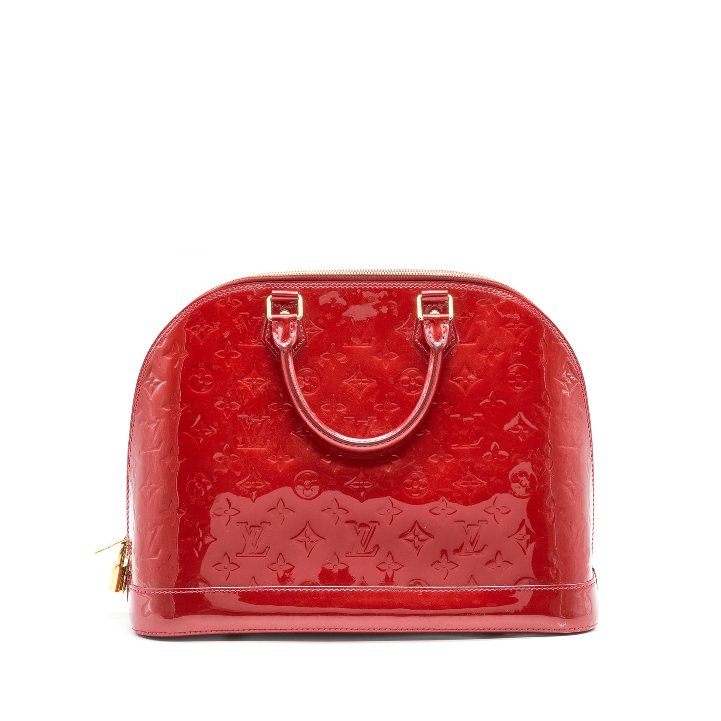 Louis Vuitton Alma Patent leather Red