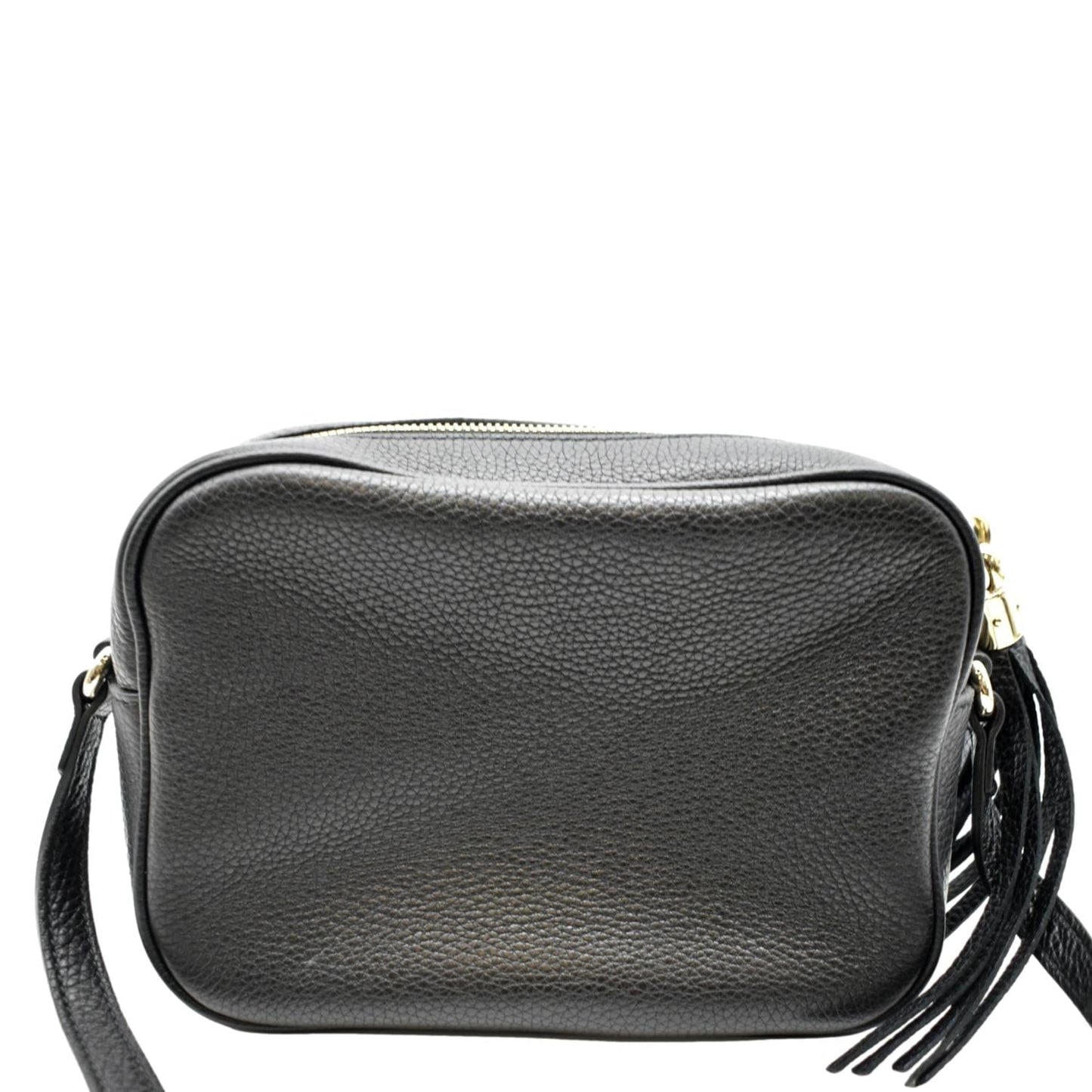 GUCCI  Soho Disco Leather Crossbody Bag Black 308364