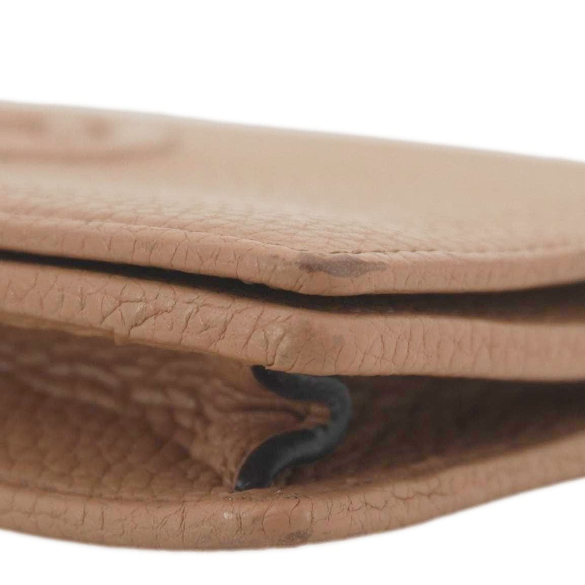 GUCCI Soho Leather Wallet On Chain Crossbody Bag Brown 598211