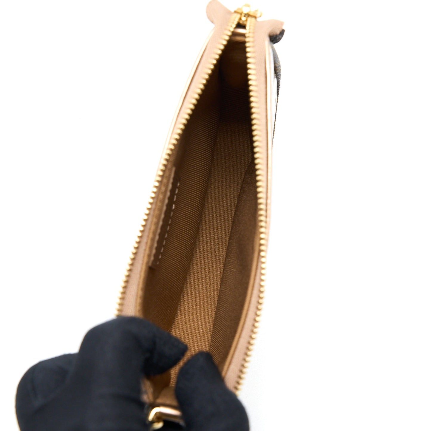 Louis Vuitton Mini Pochette Accessories Patent Bronze (New Version)