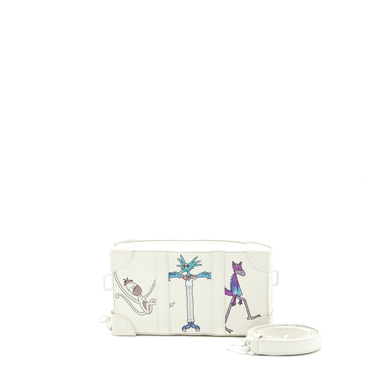 Louis Vuitton 2021 Limited Edition Graffiti Crossbody Purse White/Multicoloured with White