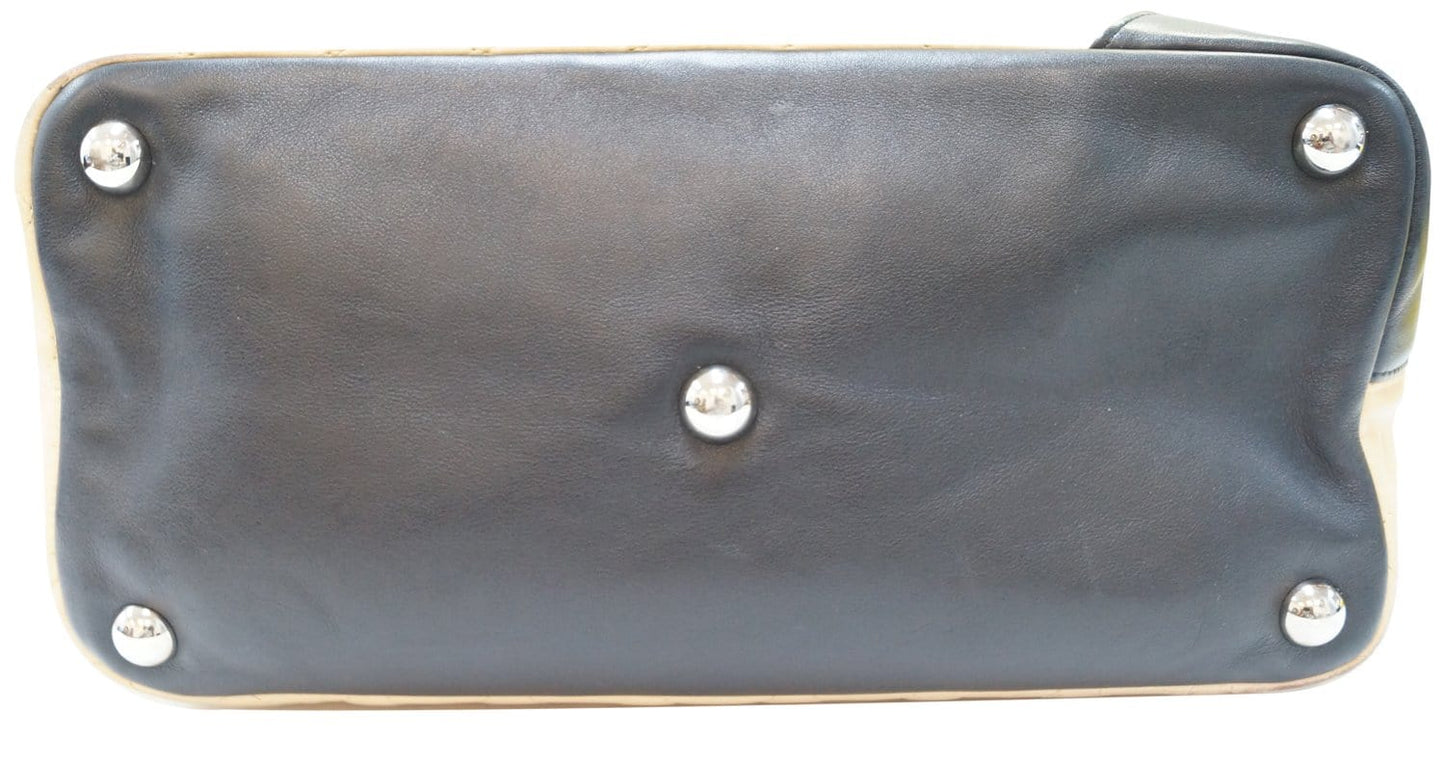 CHANEL Beige/Black Ligne Cambon Large Tote Bag
