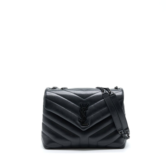 Saint Laurent/ Loulou Purse Black With Black Hardware