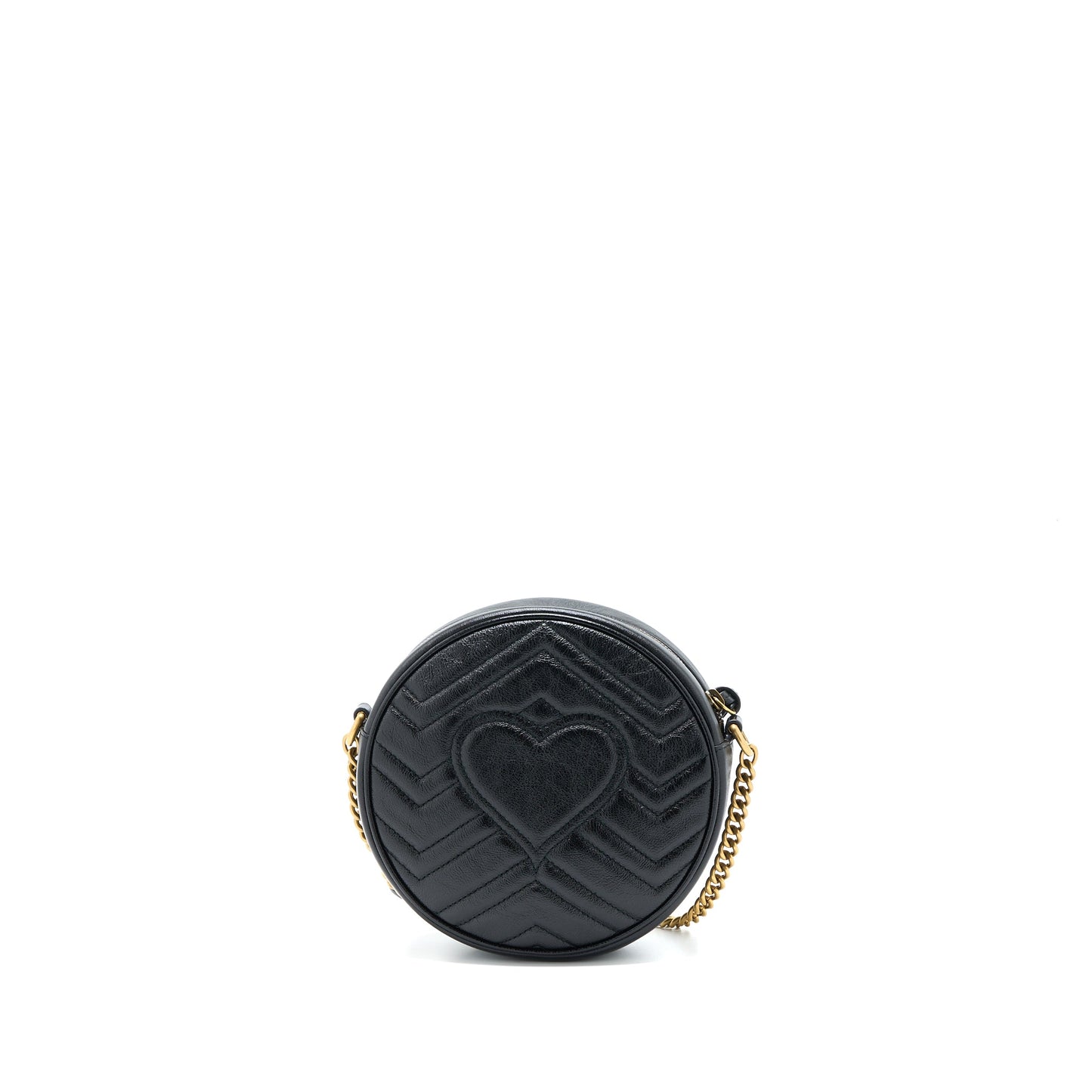 Gucci Mormont Round Mini Purse Calfskin Black