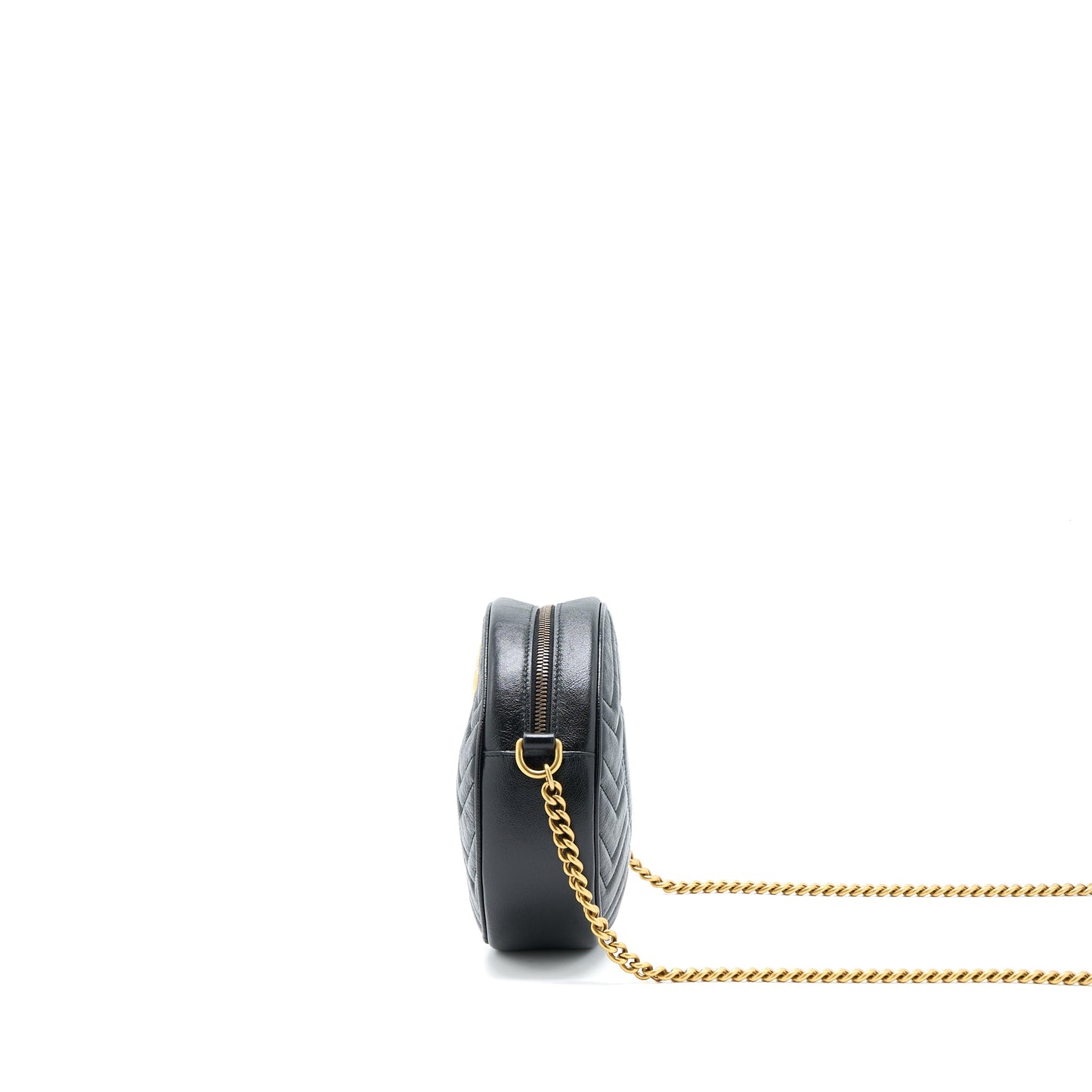 Gucci Mormont Round Mini Purse Calfskin Black