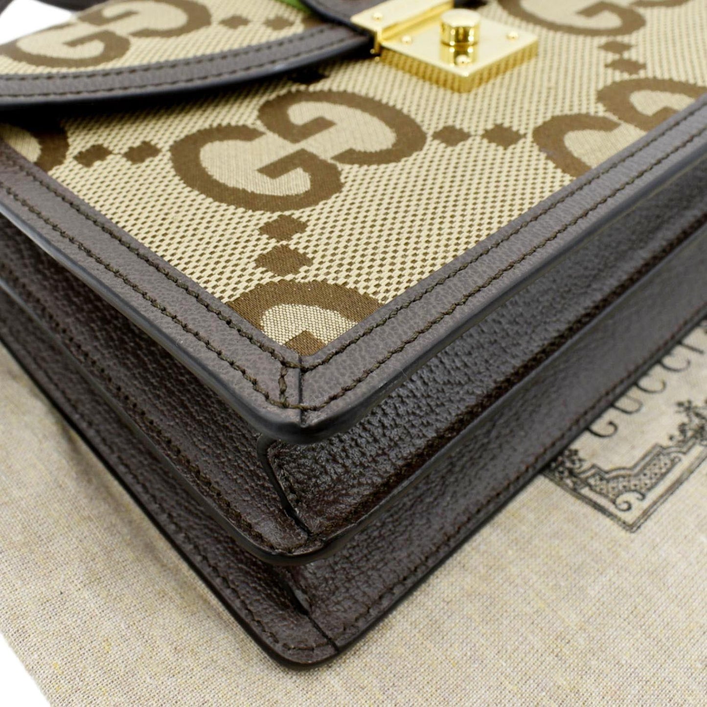 GUCCI Ophidia Small GG Canvas Tote Shoulder Bag Beige 651055