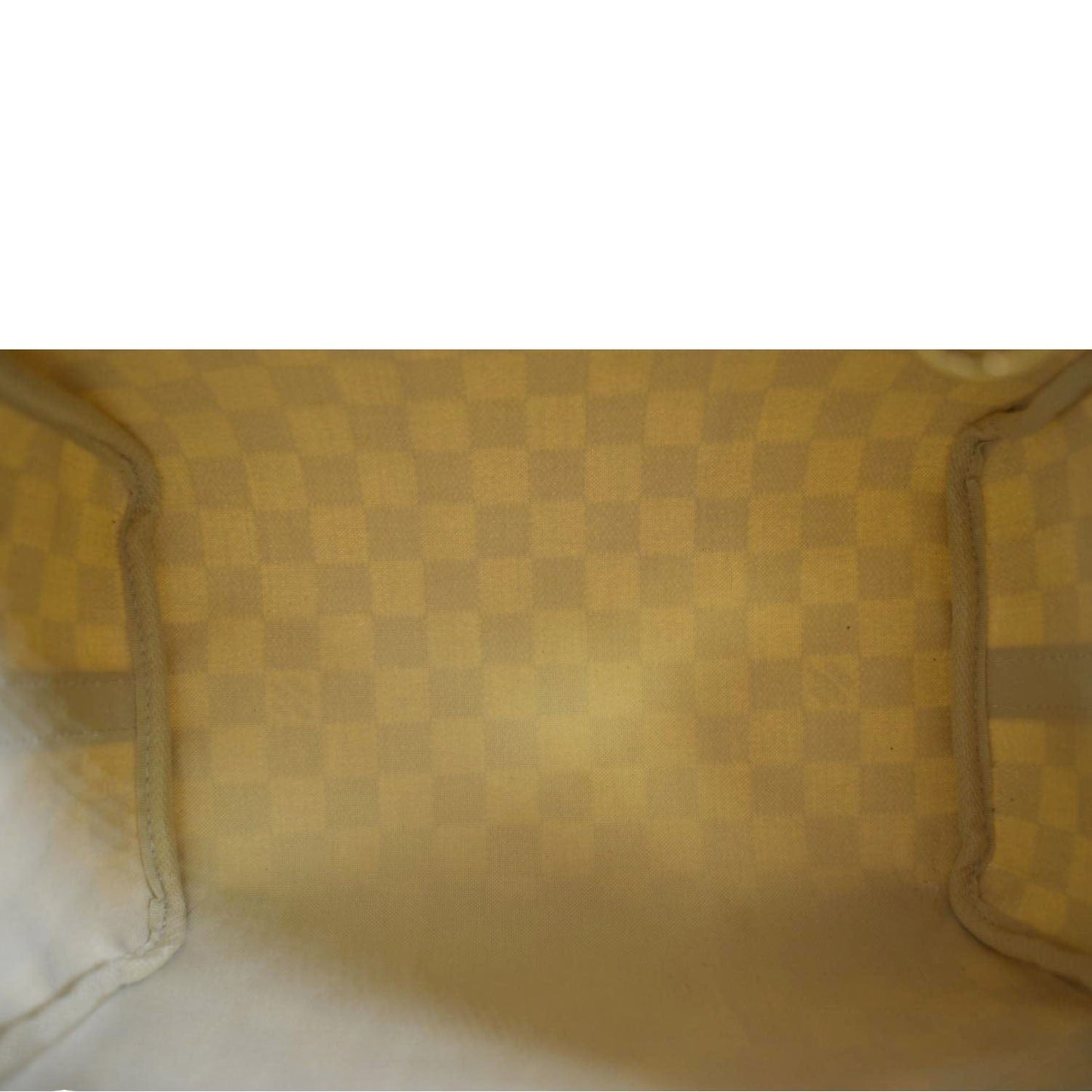 LOUIS VUITTON Speedy 25 Bandouliere Damier Azur Satchel Bag White