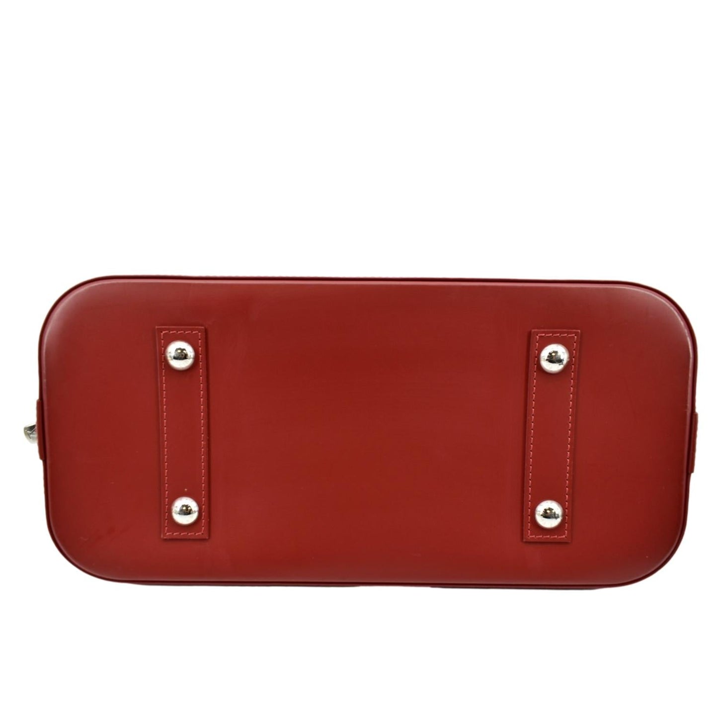 LOUIS VUITTON Alma GM Epi Leather Satchel Bag Red