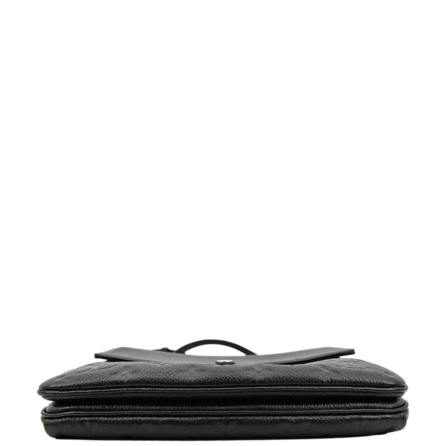 LOUIS VUITTON Twice Pochette Monogram Empreinte Crossbody Bag Black