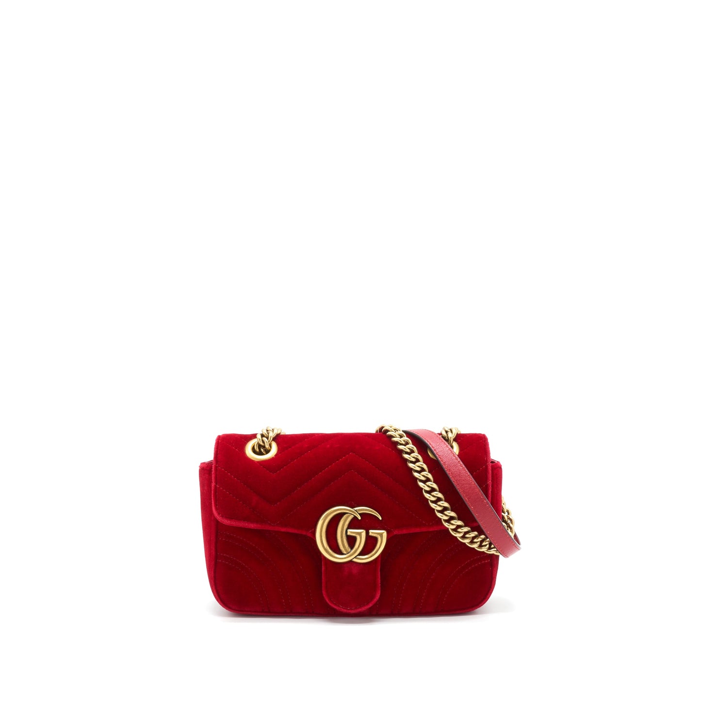 Gucci Velvet marmont Matelasse mini Purse